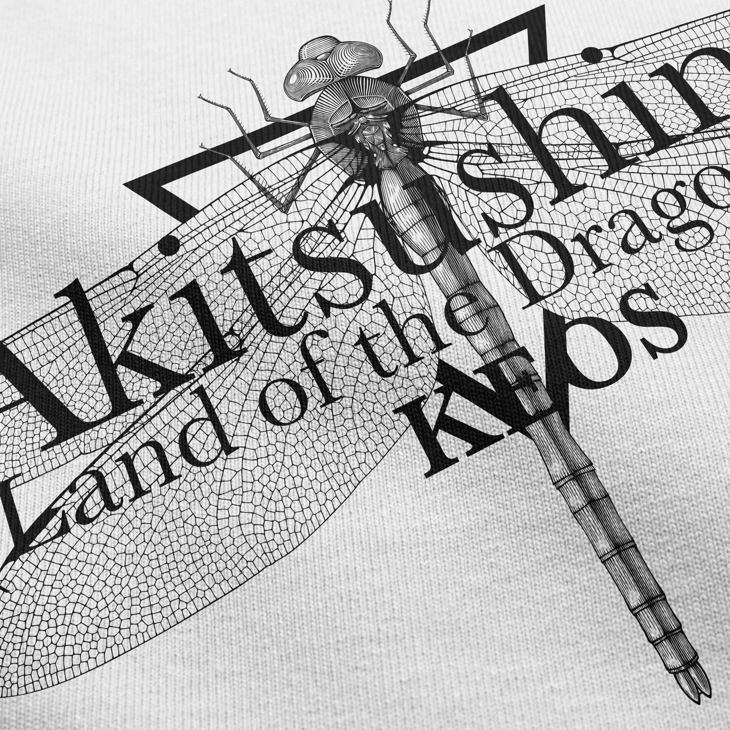 Akitsushima Organic Longline Cotton Graphic T-shirt