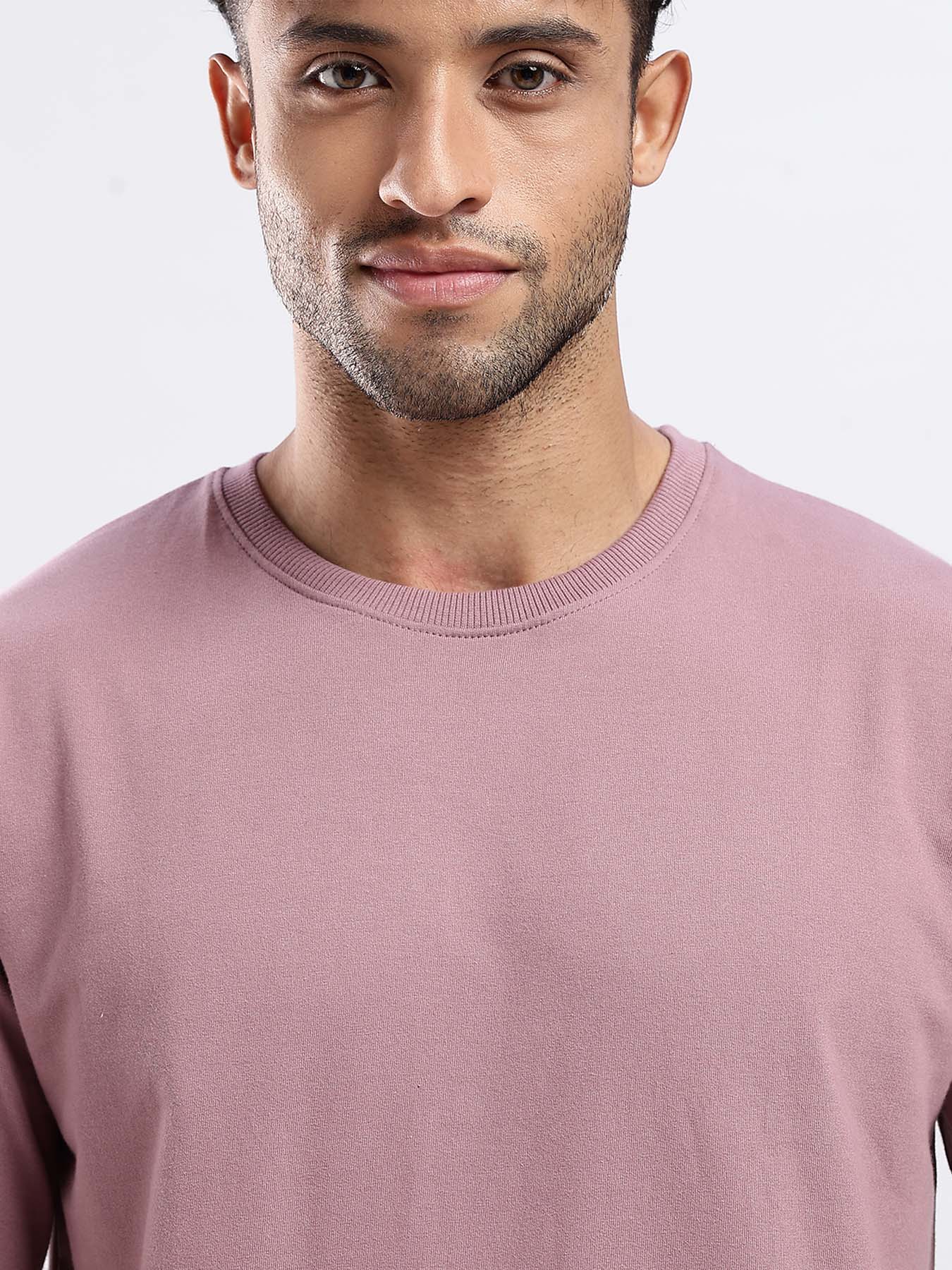 Premium Terry T-Shirt - Ash Rose | Oversized Fit | 240 GSM