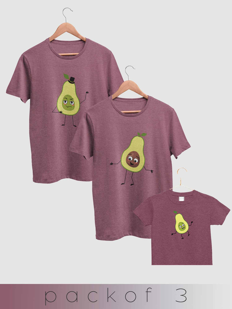 mini & Me Avocado Family - Pack of 3