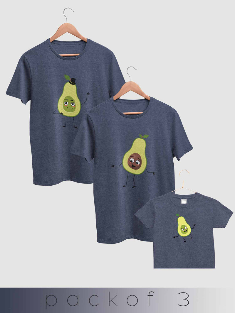 mini & Me Avocado Family - Pack of 3