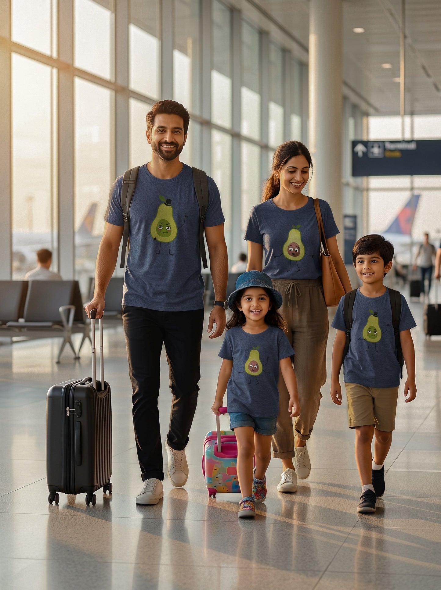 mini & Me Matching T-Shirts – “Avocado Family” (Pack of 3) 2122