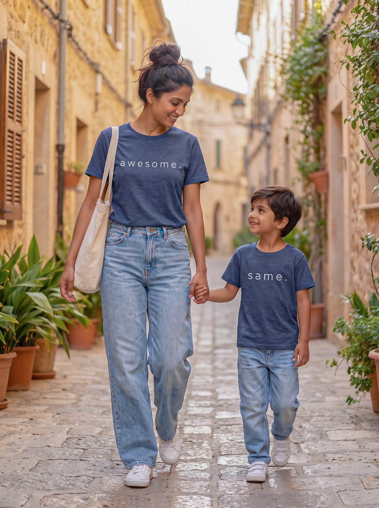 mini & Me Matching T-Shirts – “Awesome & Same” (Pack of 2) 2132