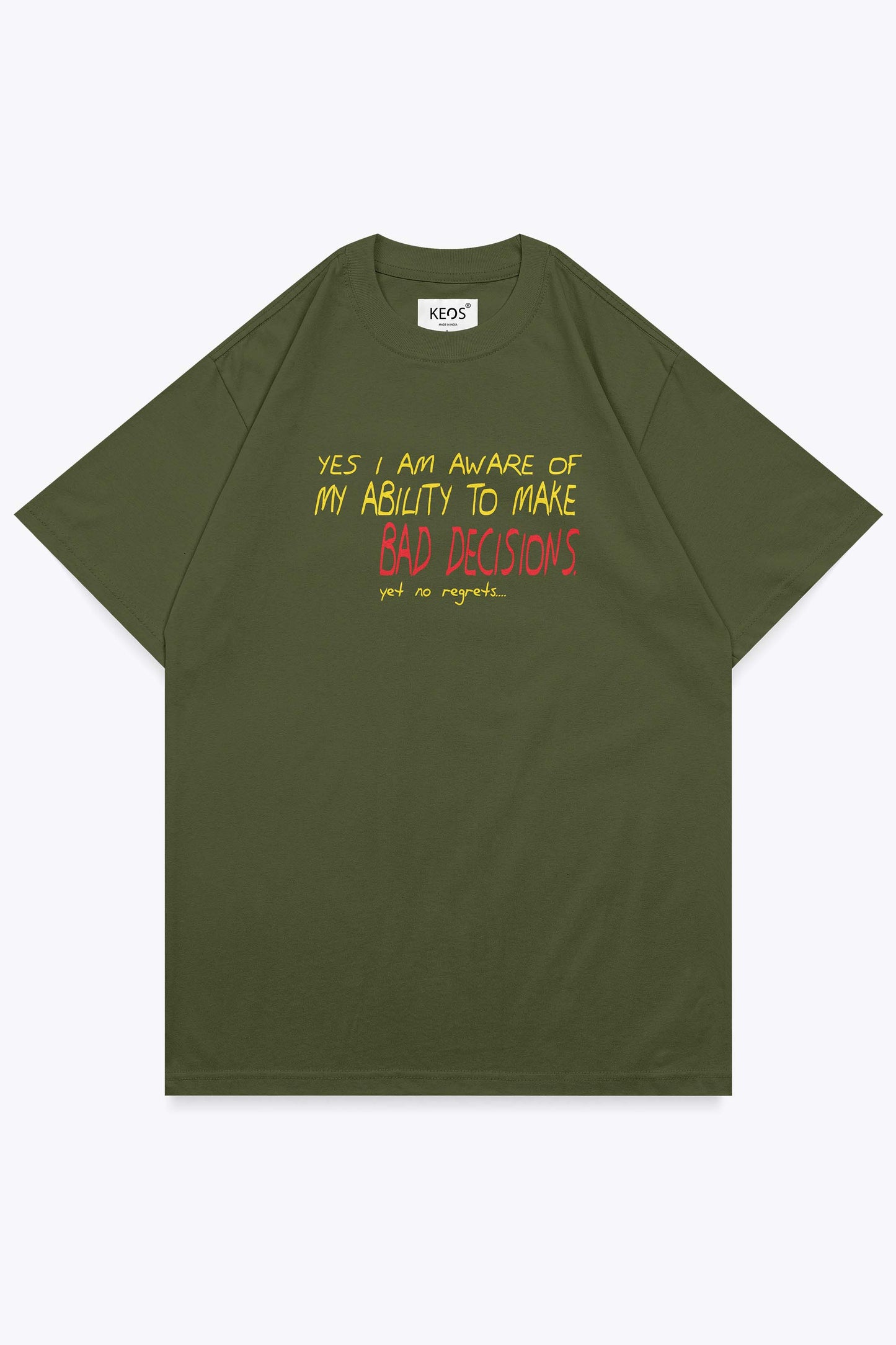 Own Bad Decisions Organic Cotton Graphic T-shirt