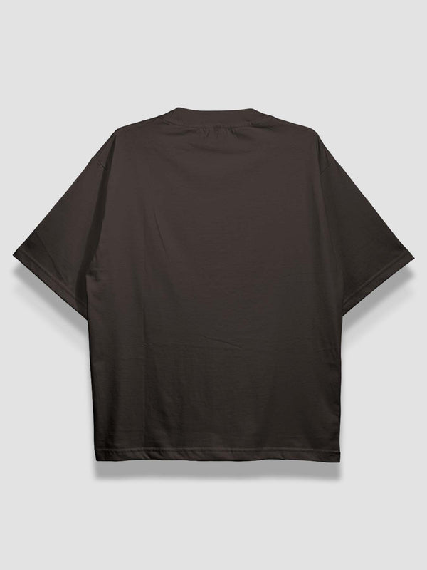 Urban Fit Oversized Essential T-shirt - Coffee