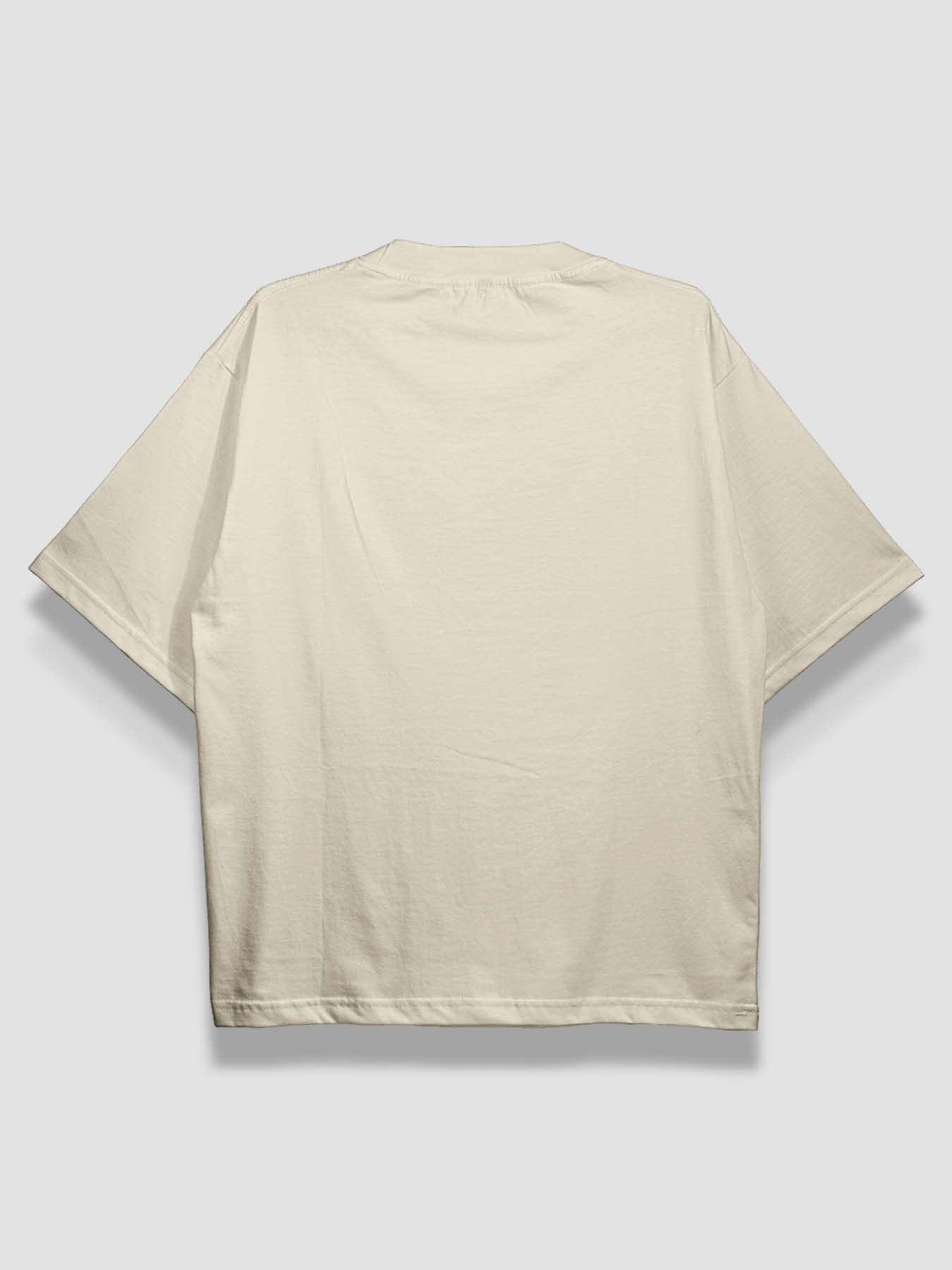 Urban Fit Oversized Essential T-shirt - Crème - keos.life