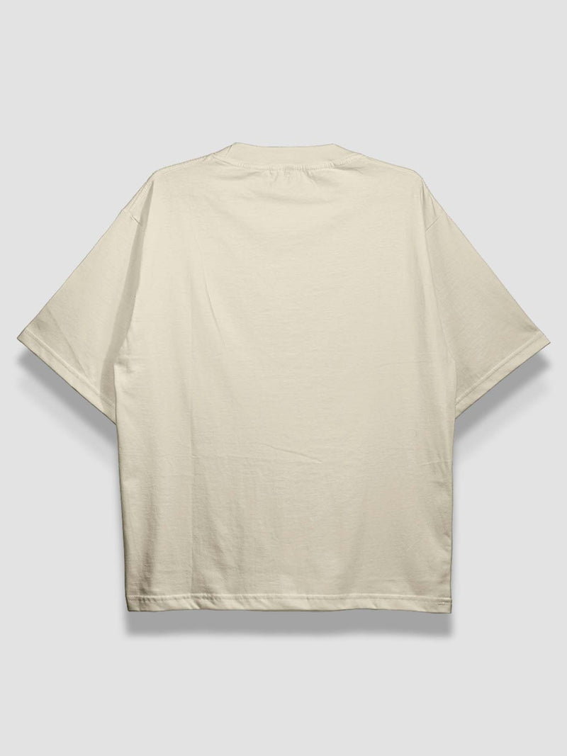 Urban Fit Oversized Essential T-shirt - Crème