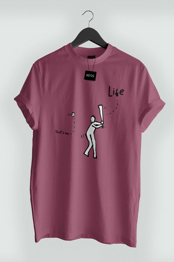 Life is my Batter Organic Cotton T-shirt - keos.life