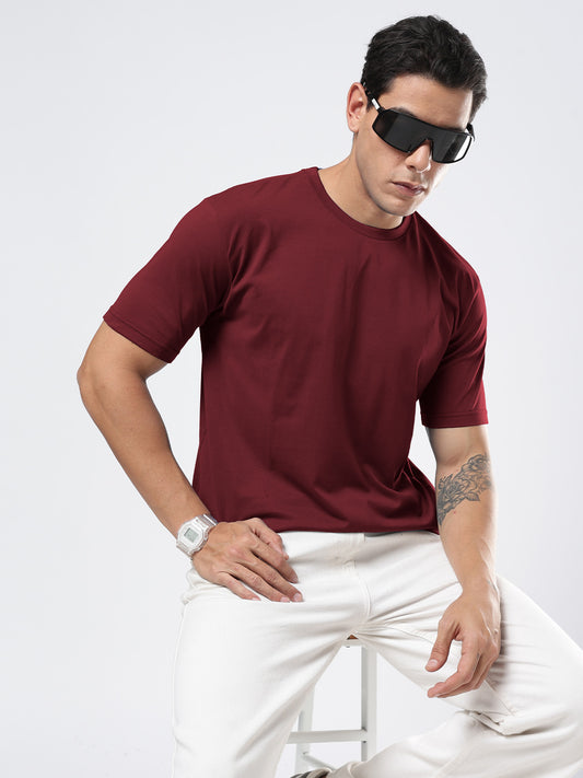 Organic Cotton Essential T-shirt - Berry | Regular Fit