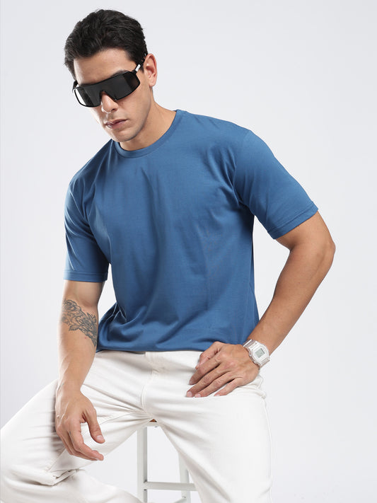 Organic Cotton Essential T-shirt - Blue Nova | Regular Fit