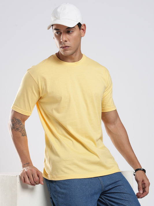 Organic Cotton Essential T-shirt - Butter | Regular Fit