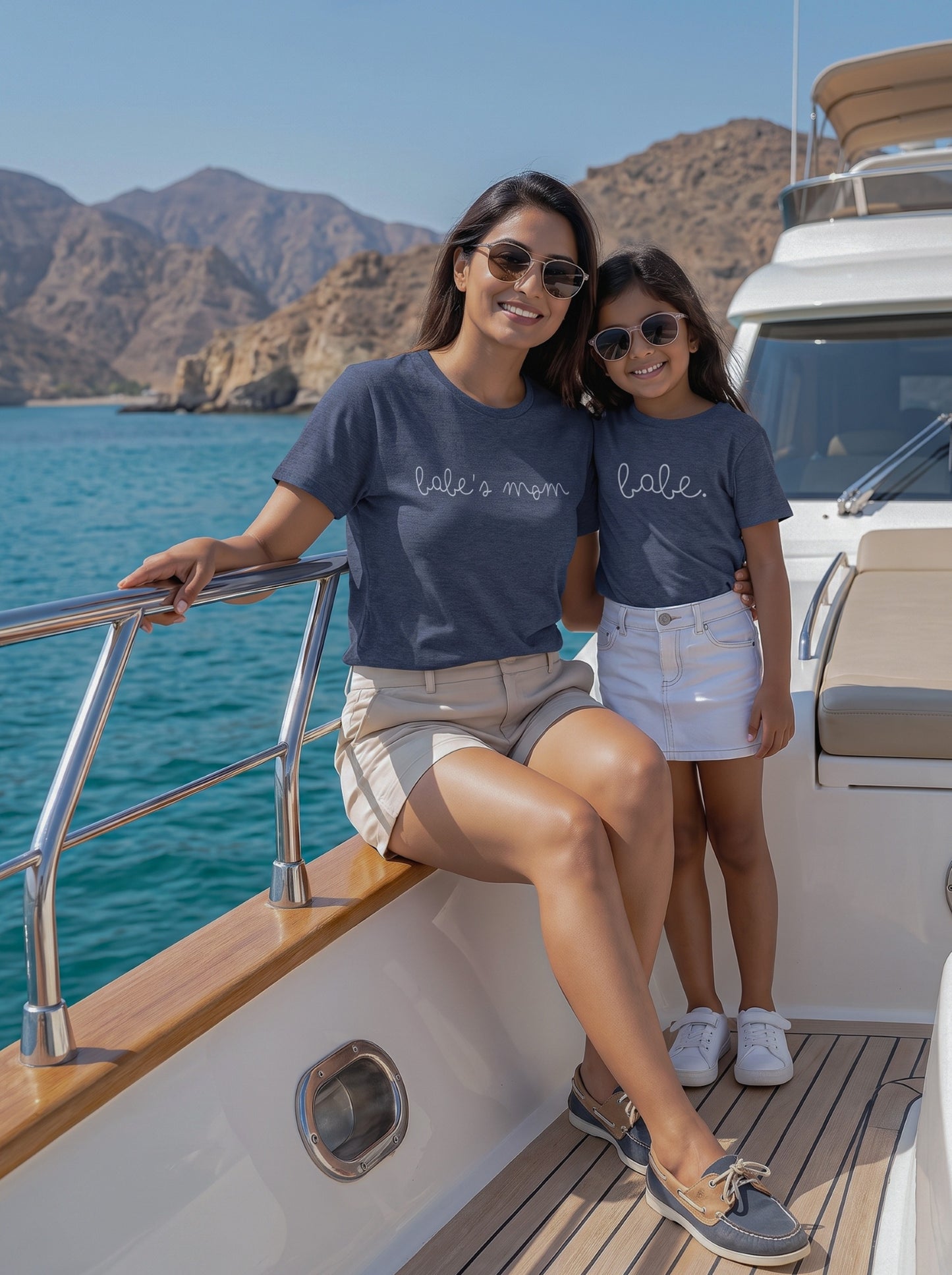 mini & Me Matching T-Shirts – “Babe’s Mom & Babe” (Pack of 2) 2124