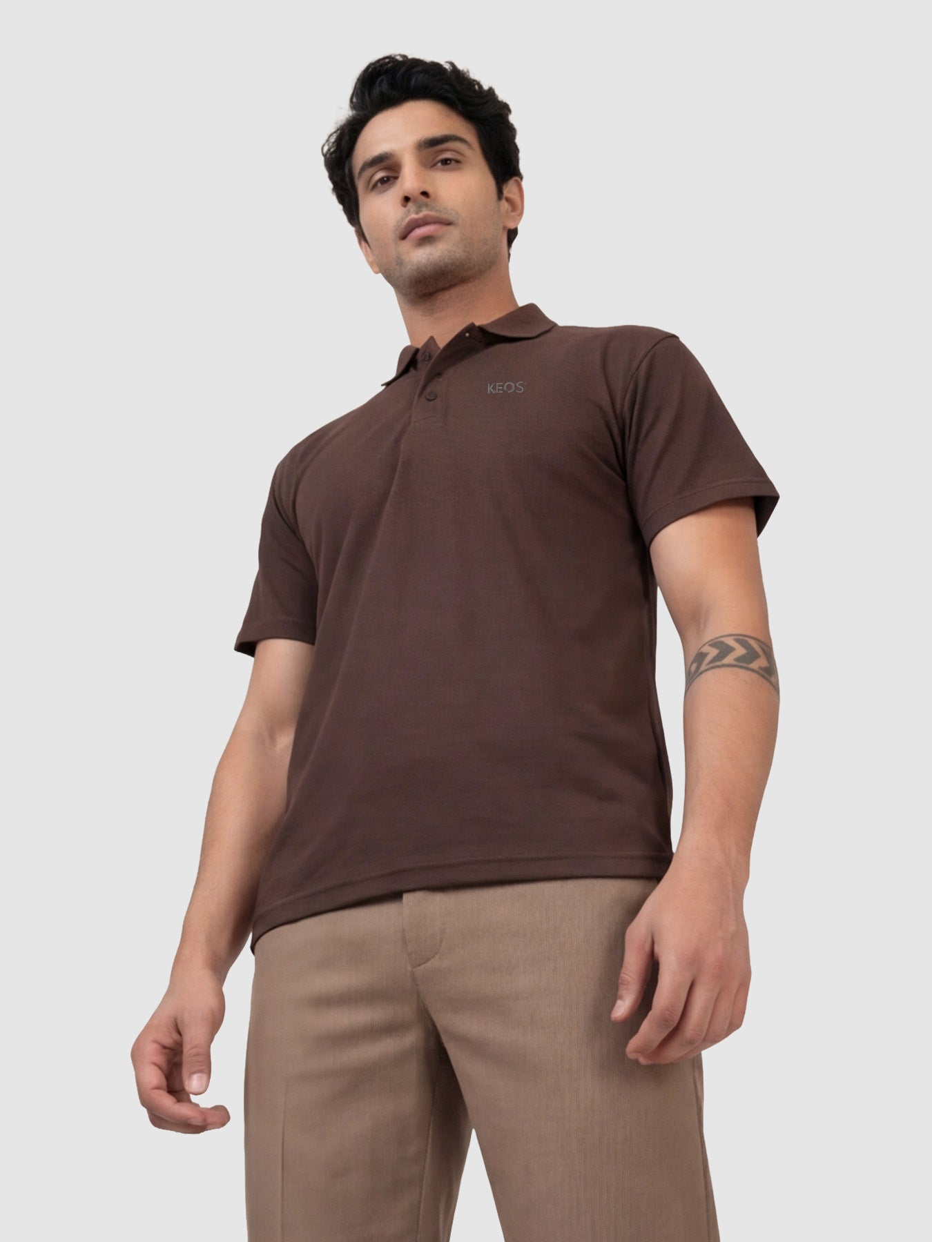 Supima Luxe Polo - Brown
