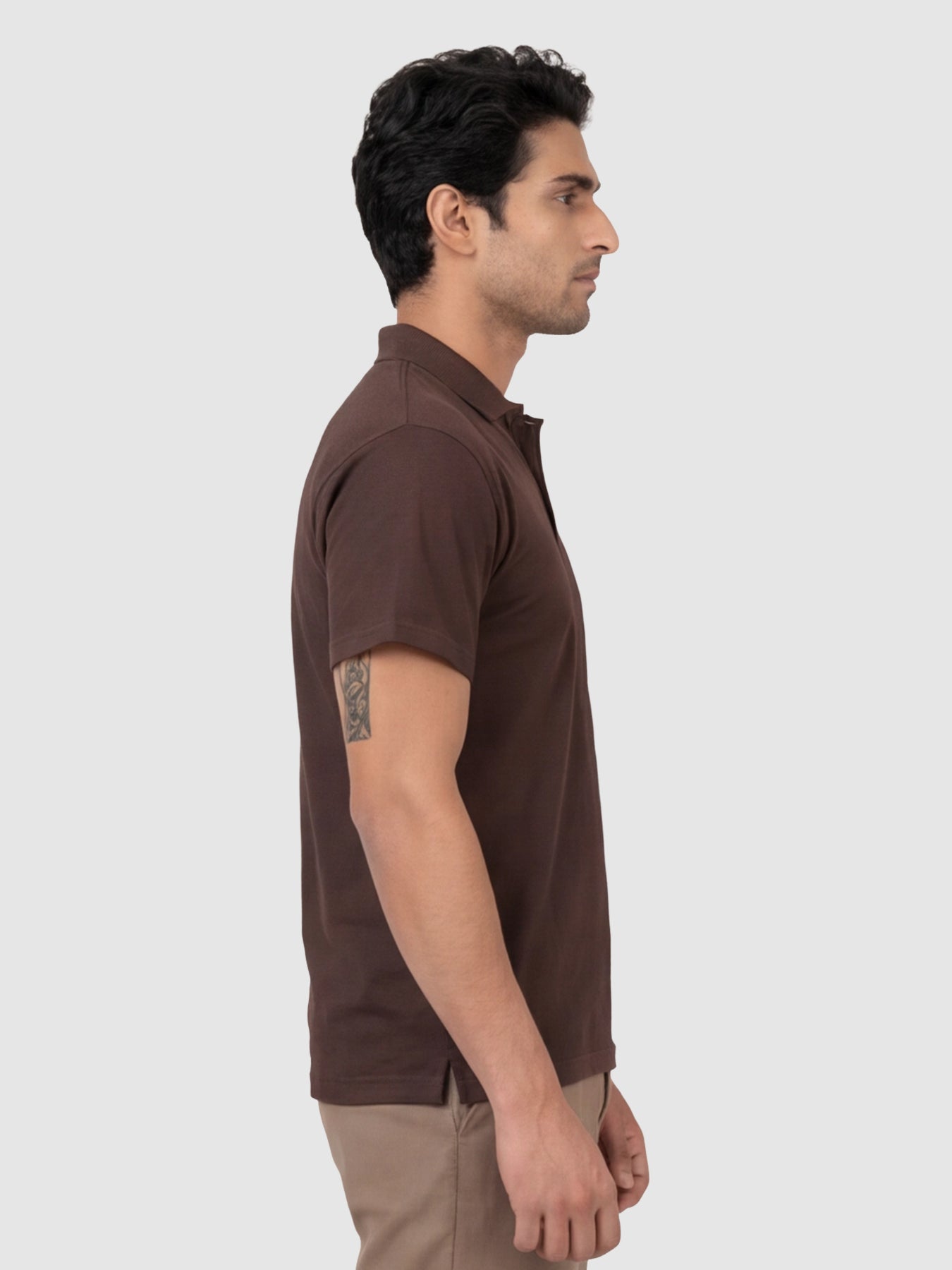 Supima Luxe Polo - Brown
