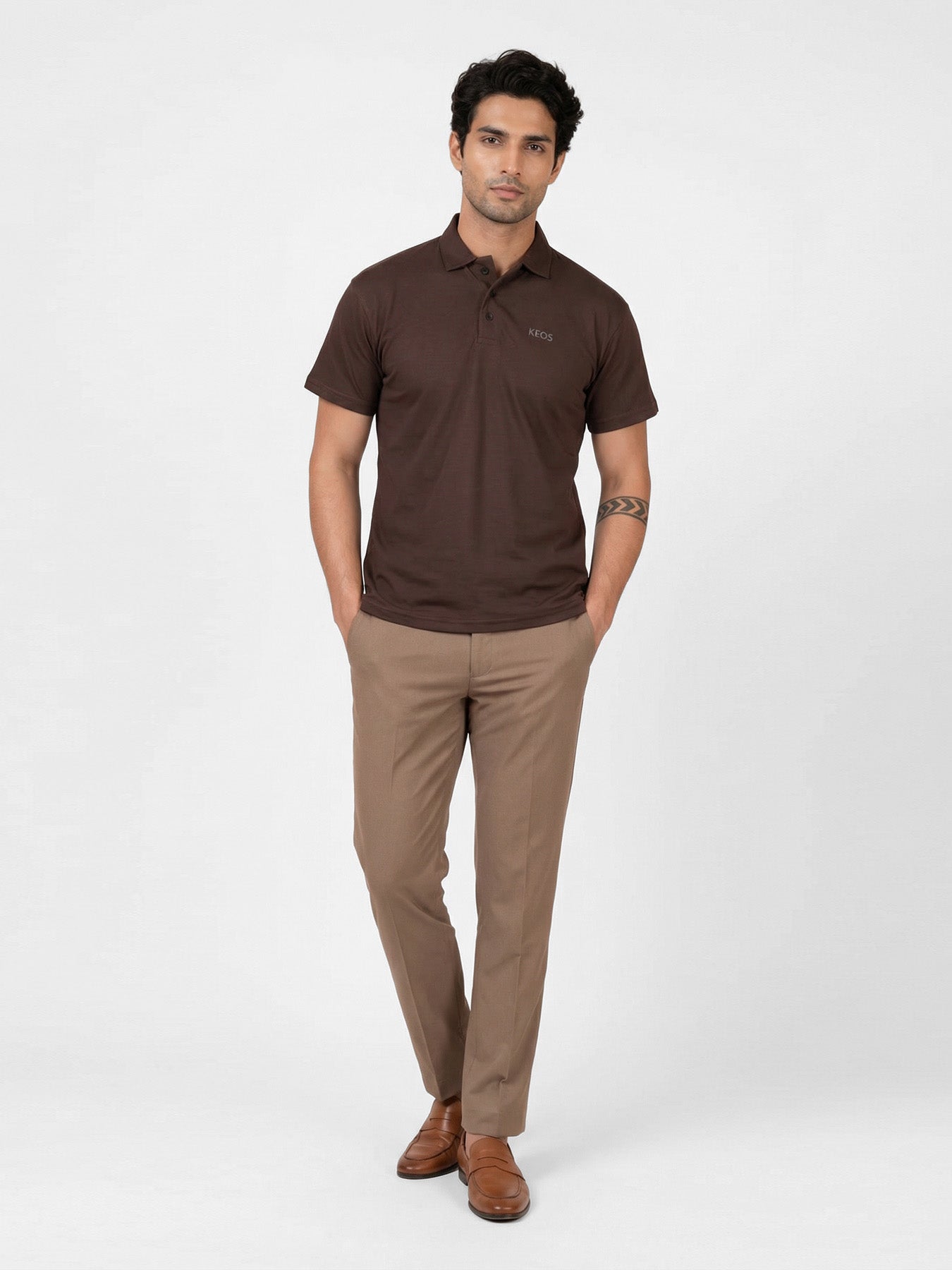 Supima Luxe Polo - Brown