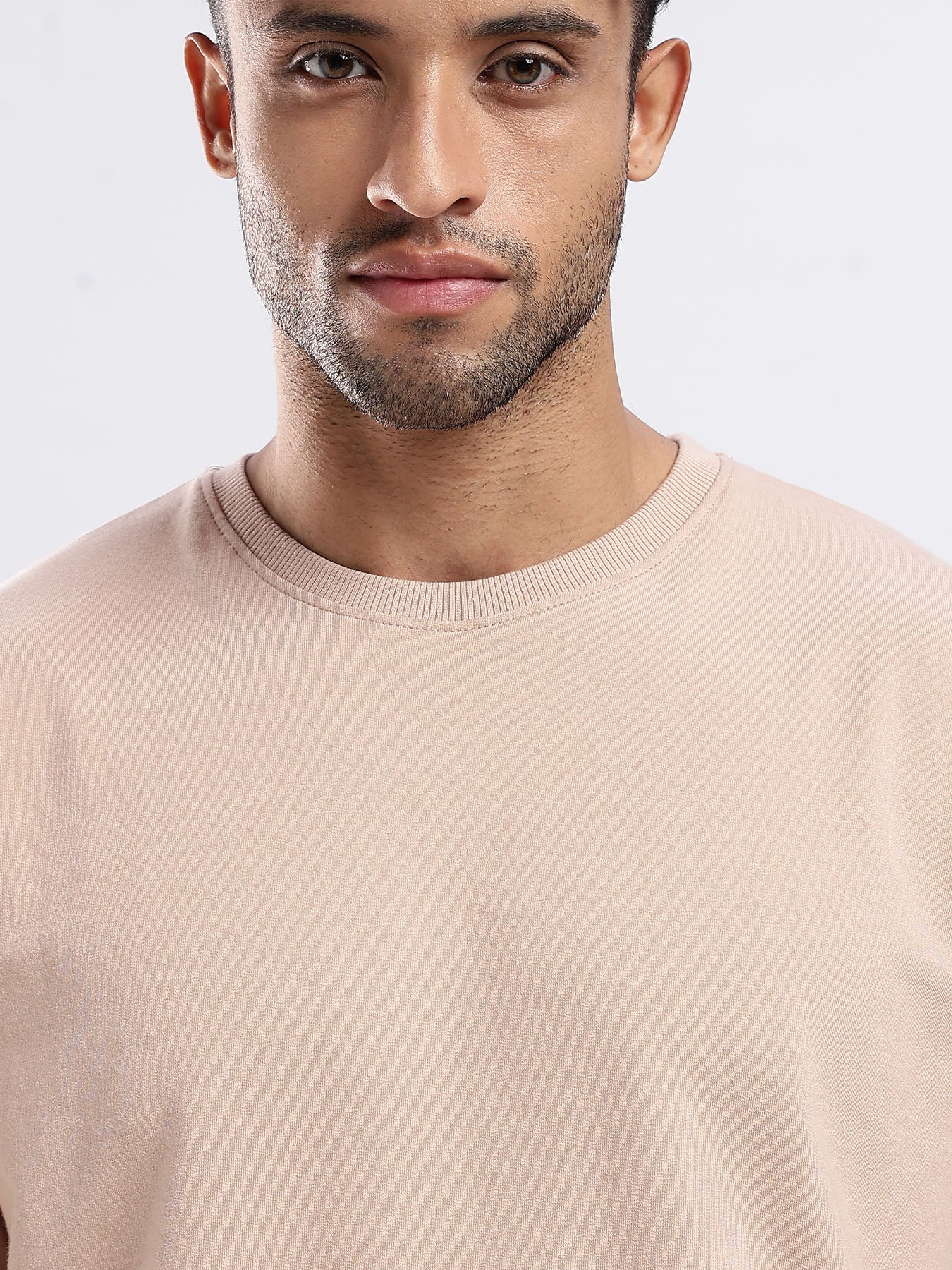 Premium Terry T-Shirt - Champagne Pink | Oversized Fit | 240 GSM