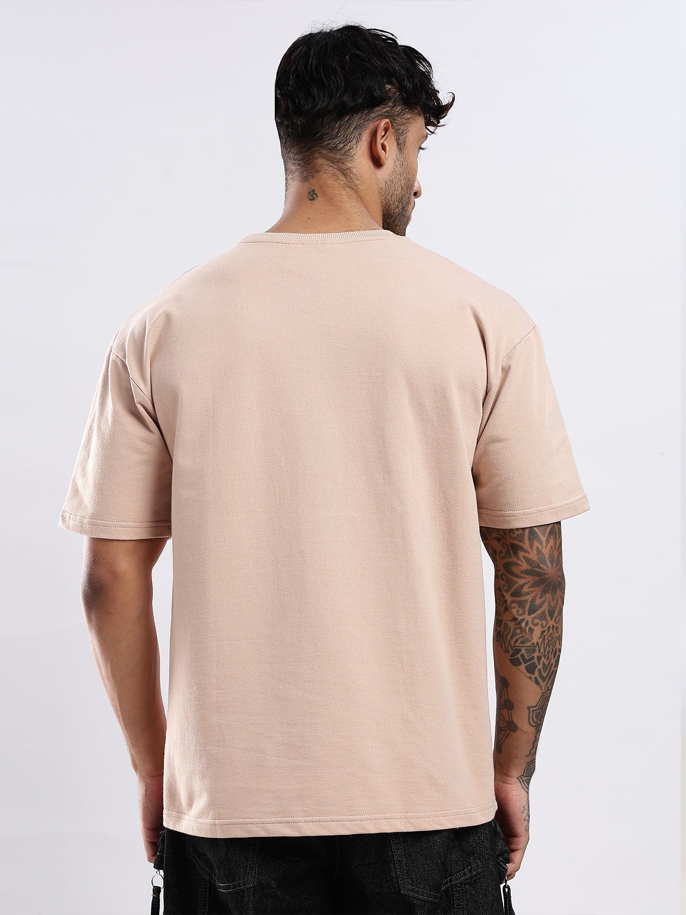Premium Terry T-Shirt - Champagne Pink | Oversized Fit | 240 GSM