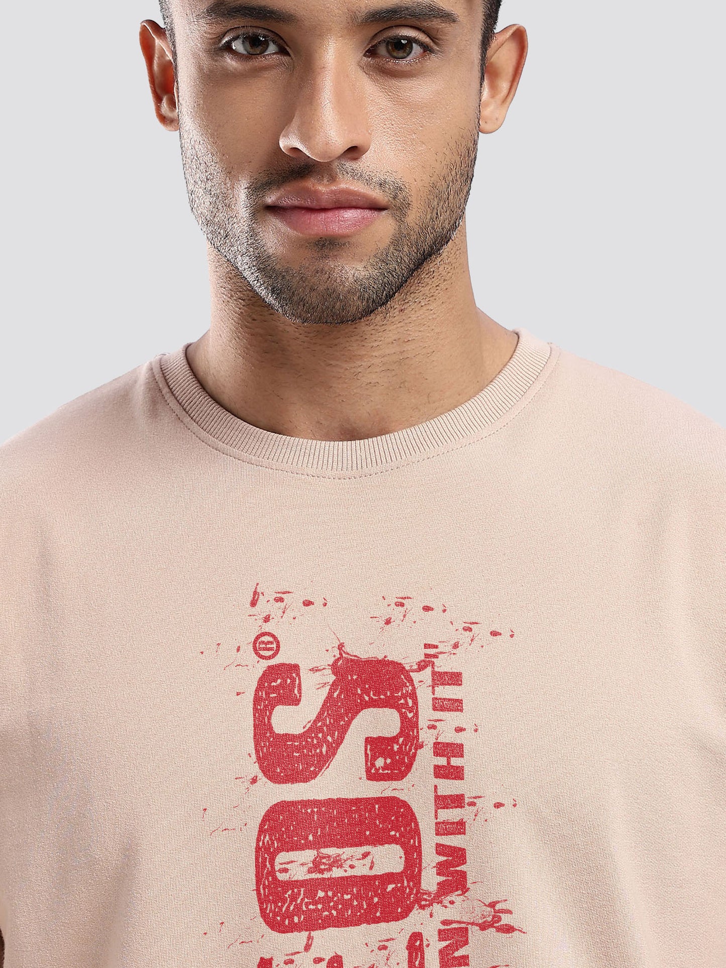 Premium Terry Graphic T-Shirt – Get On With It | Oversized Fit | 240 GSM