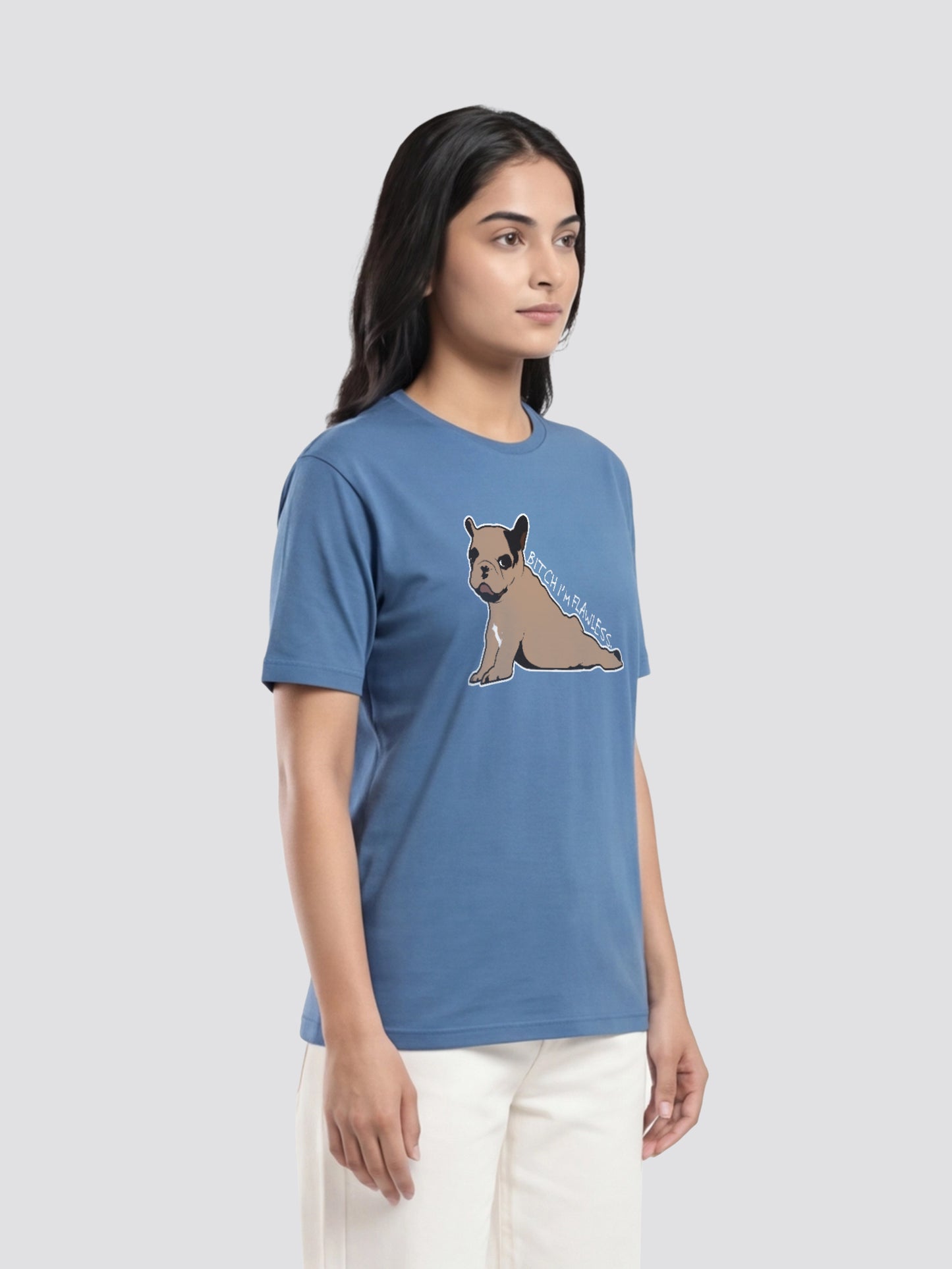Organic Cotton Graphic T-Shirt – “Bitch I’m Flawless.” | Regular Fit
