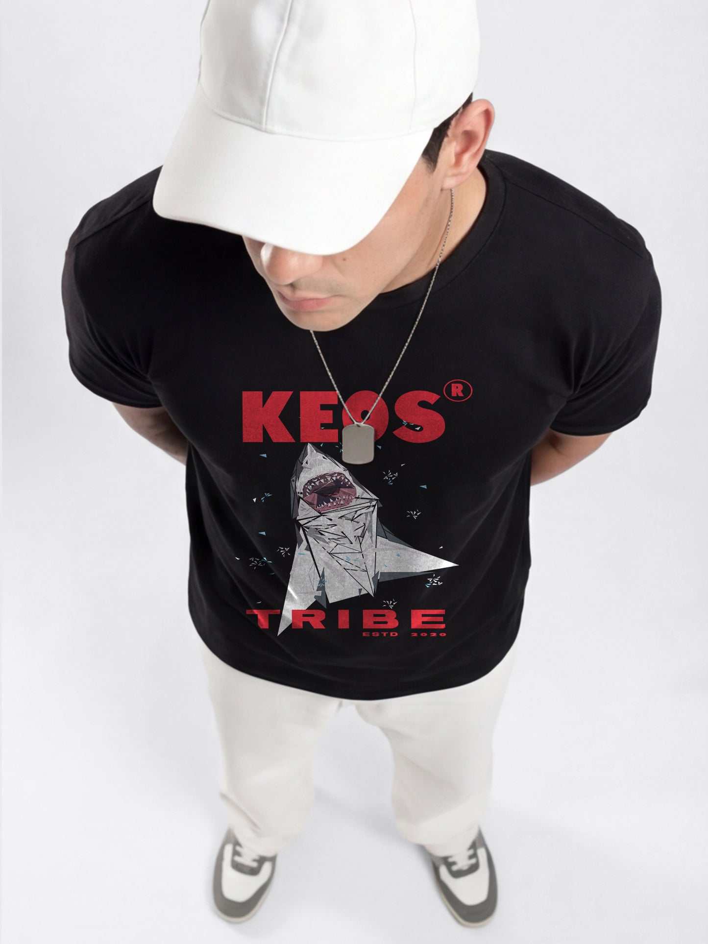 Organic Cotton Graphic T-Shirt – “KEOS Tribe” | Regular Fit
