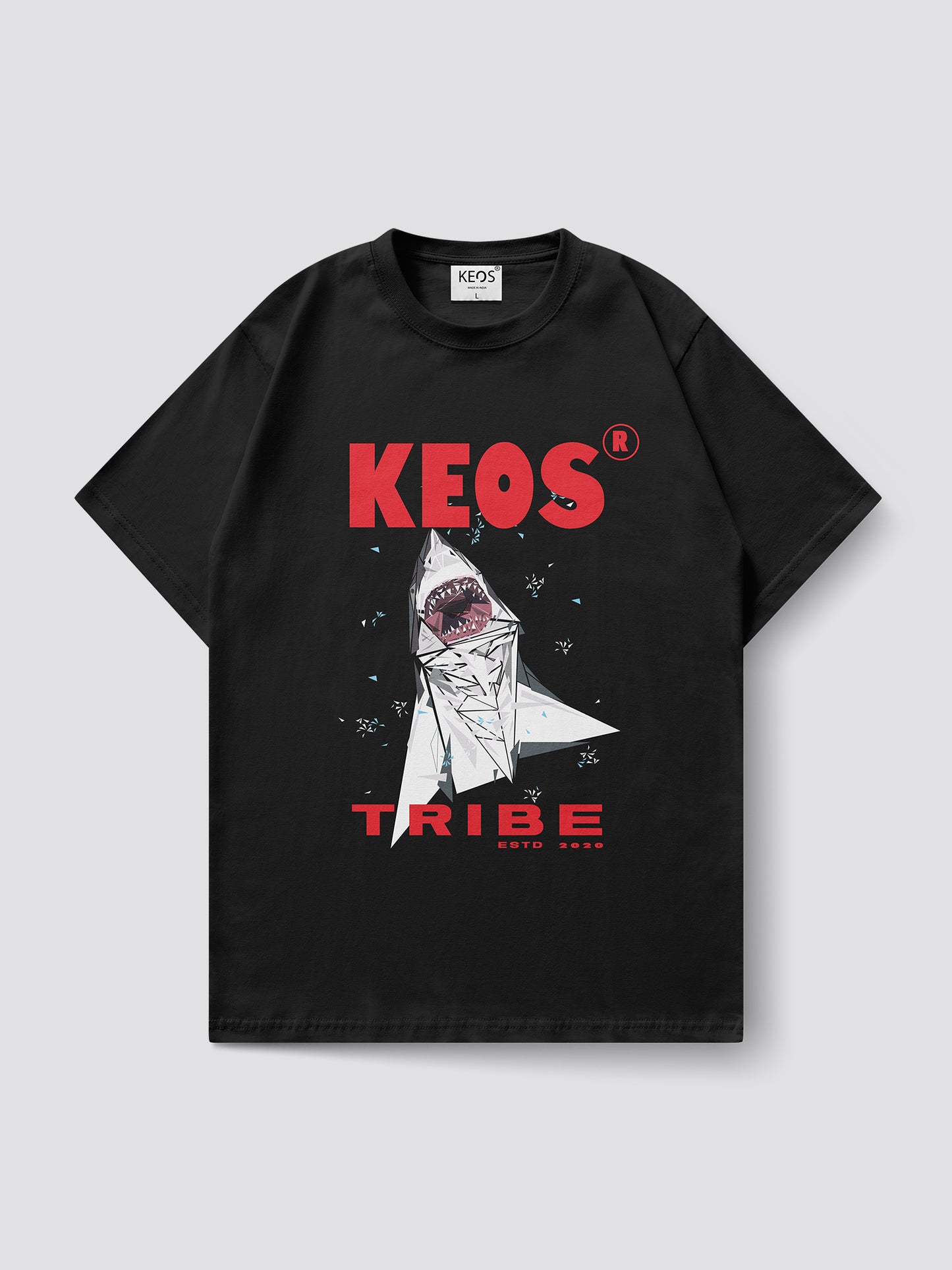 Organic Cotton Graphic T-Shirt – “KEOS Tribe” | Regular Fit