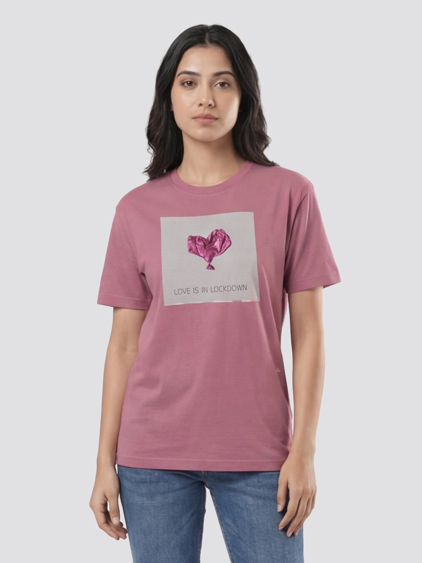 Organic Cotton Graphic T-Shirt – Love is in Lockdown | Regular Fit