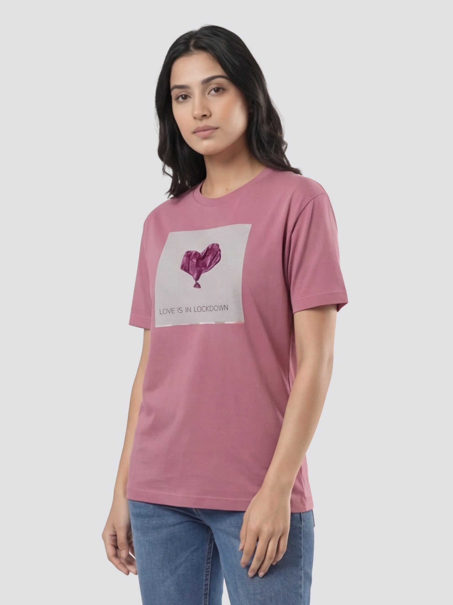 Organic Cotton Graphic T-Shirt – Love is in Lockdown | Regular Fit