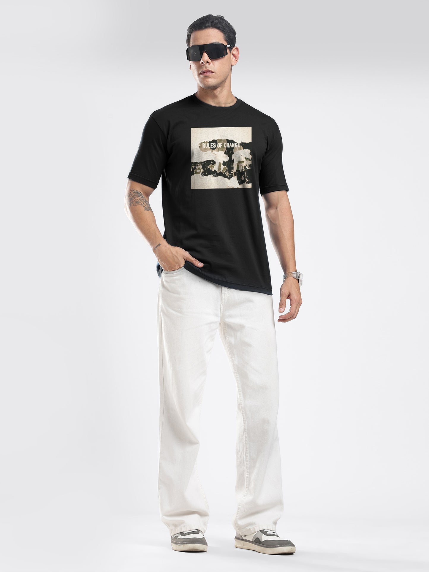 Organic Cotton Graphic T-Shirt – Rules of Change | Regular Fit