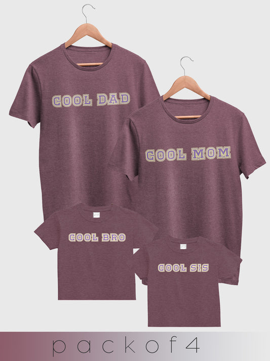 mini & Me Matching T-Shirts – “Cool Family” (Family Pack)