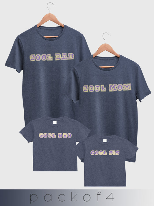 mini & Me Matching T-Shirts – “Cool Family” (Family Pack)