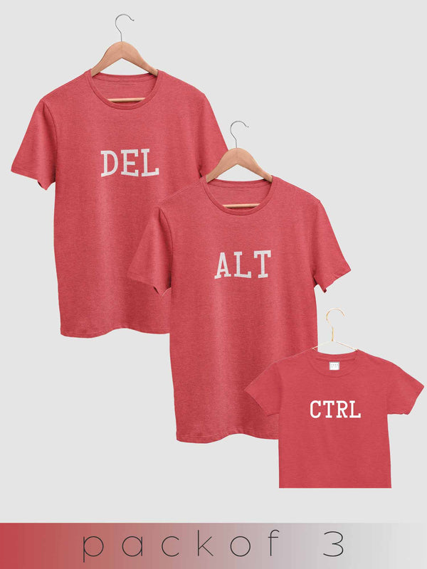 mini & Me Ctrl Alt Del - Pack of 3