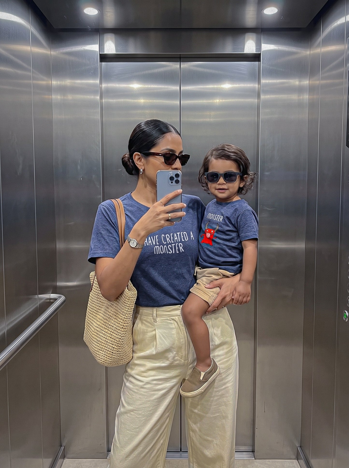 mini & Me Matching T-Shirts – “I’ve Created a Monster & Monster” (Family Pack) 2114