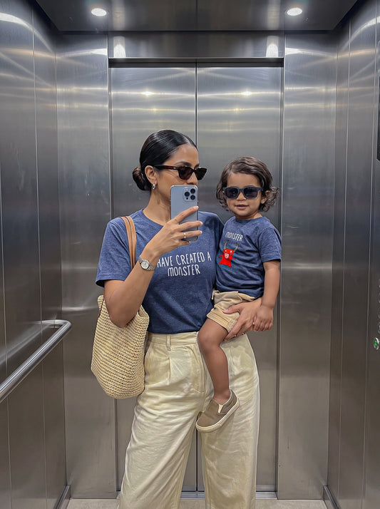 mini & Me Matching T-Shirts – “I’ve Created a Monster & Monster” (Family Pack) 2114