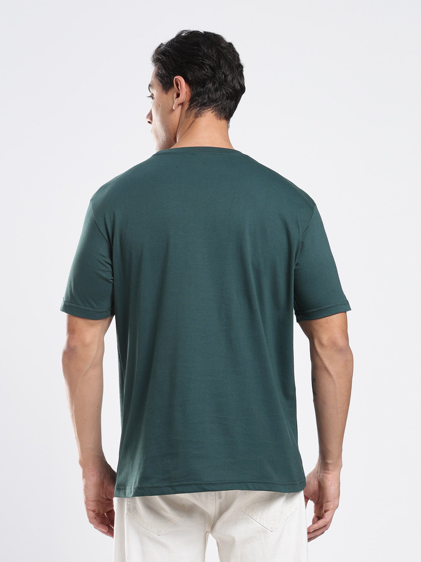 Organic Cotton Essential T-shirt - Dark Green | Regular Fit