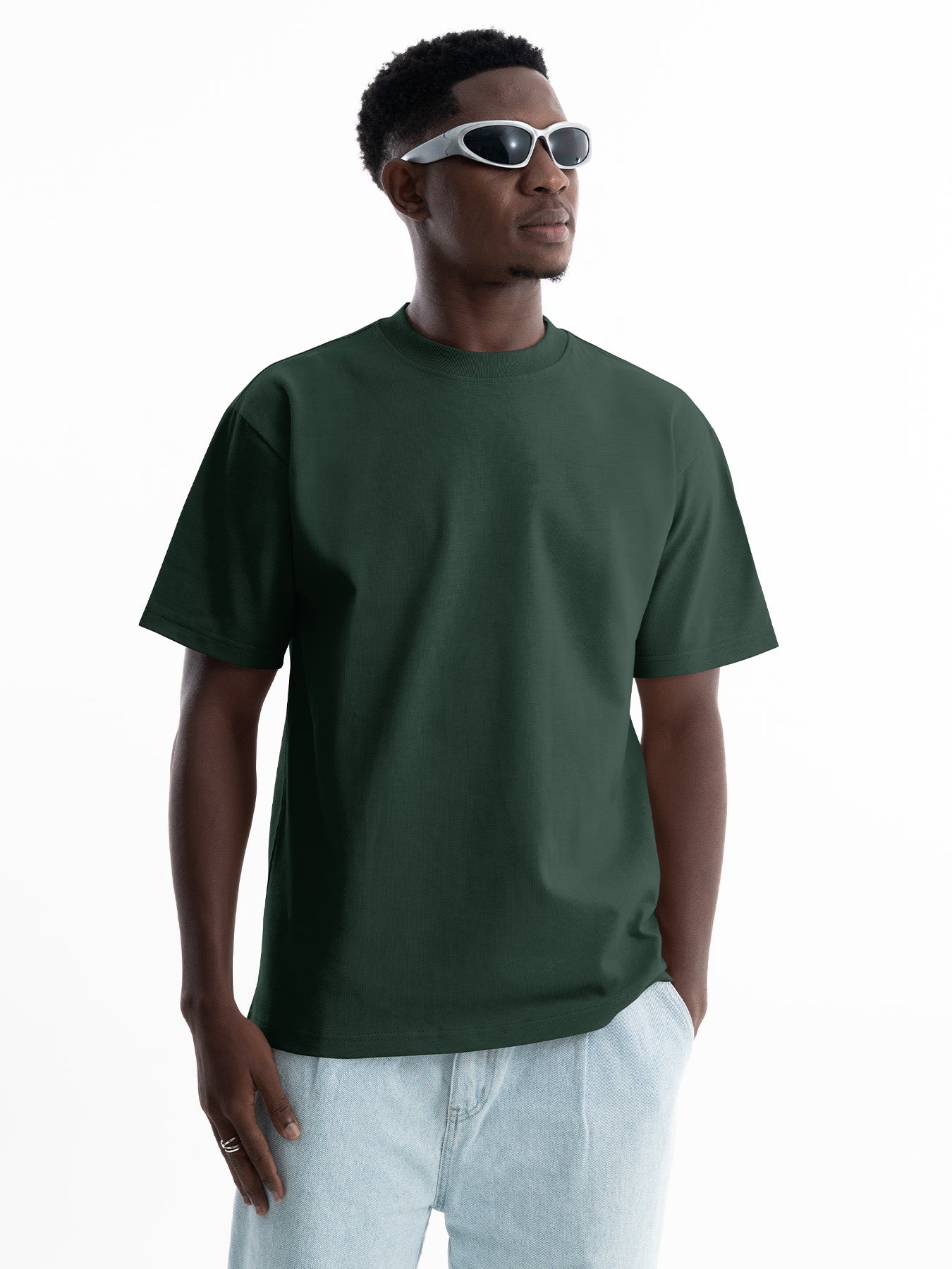 Organic Cotton Essential T-shirt - Dark Green | Regular Fit