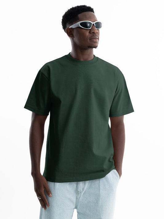 Organic Cotton Essential T-shirt - Dark Green | Regular Fit