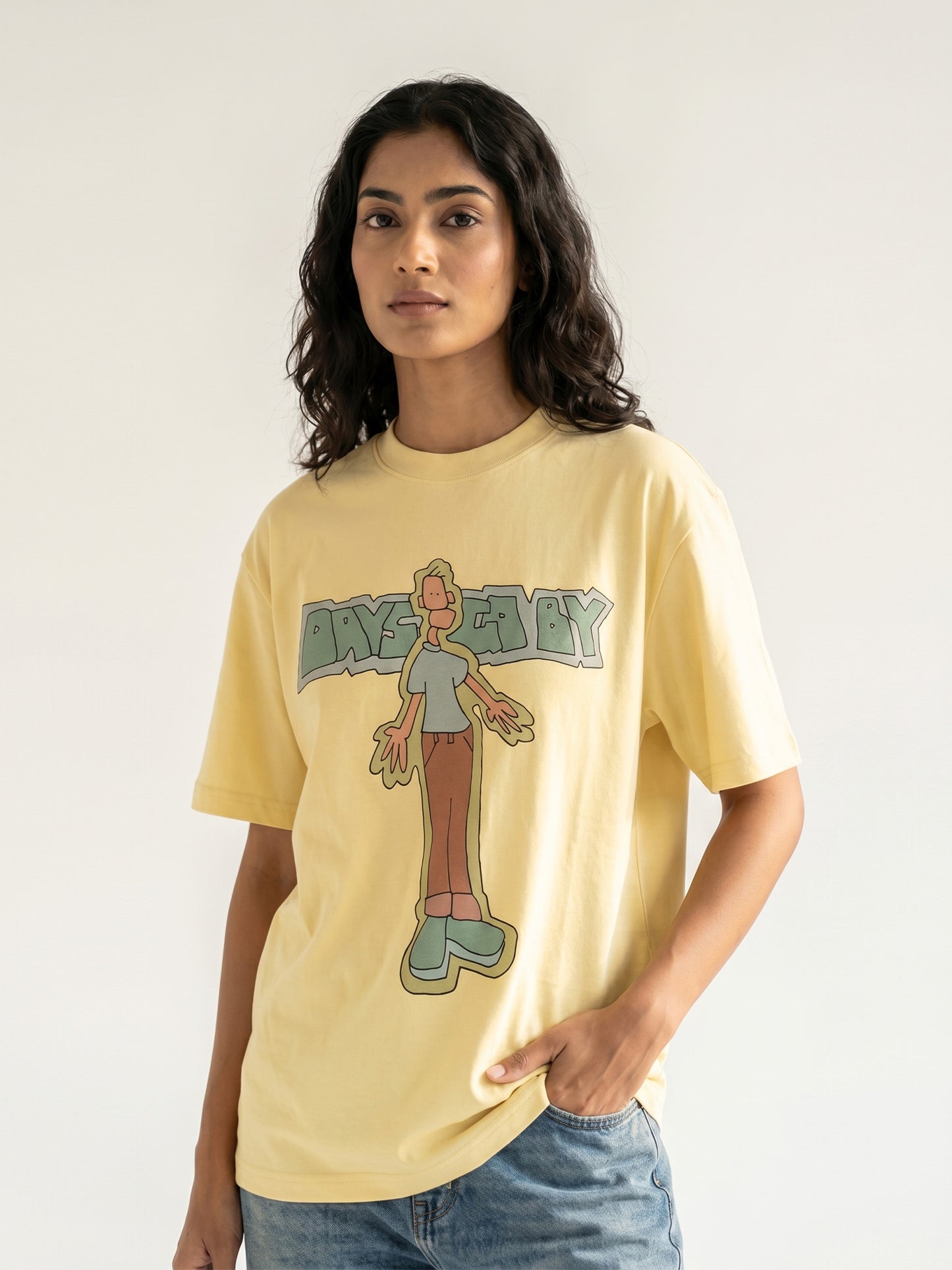 Unisex Butter Cotton Graphic T-Shirt – “Days Go By” | Regular Fit