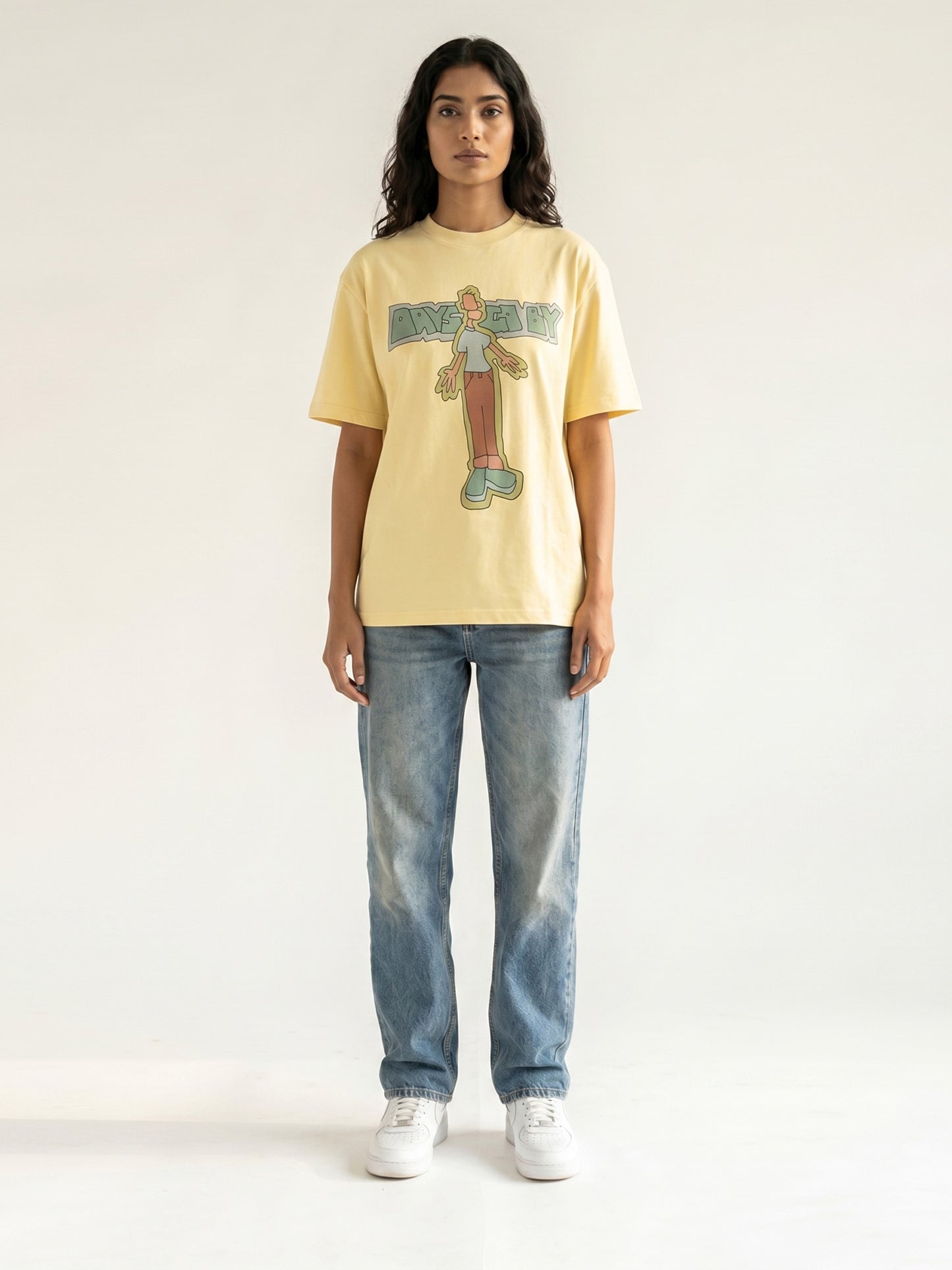 Unisex Butter Cotton Graphic T-Shirt – “Days Go By” | Regular Fit