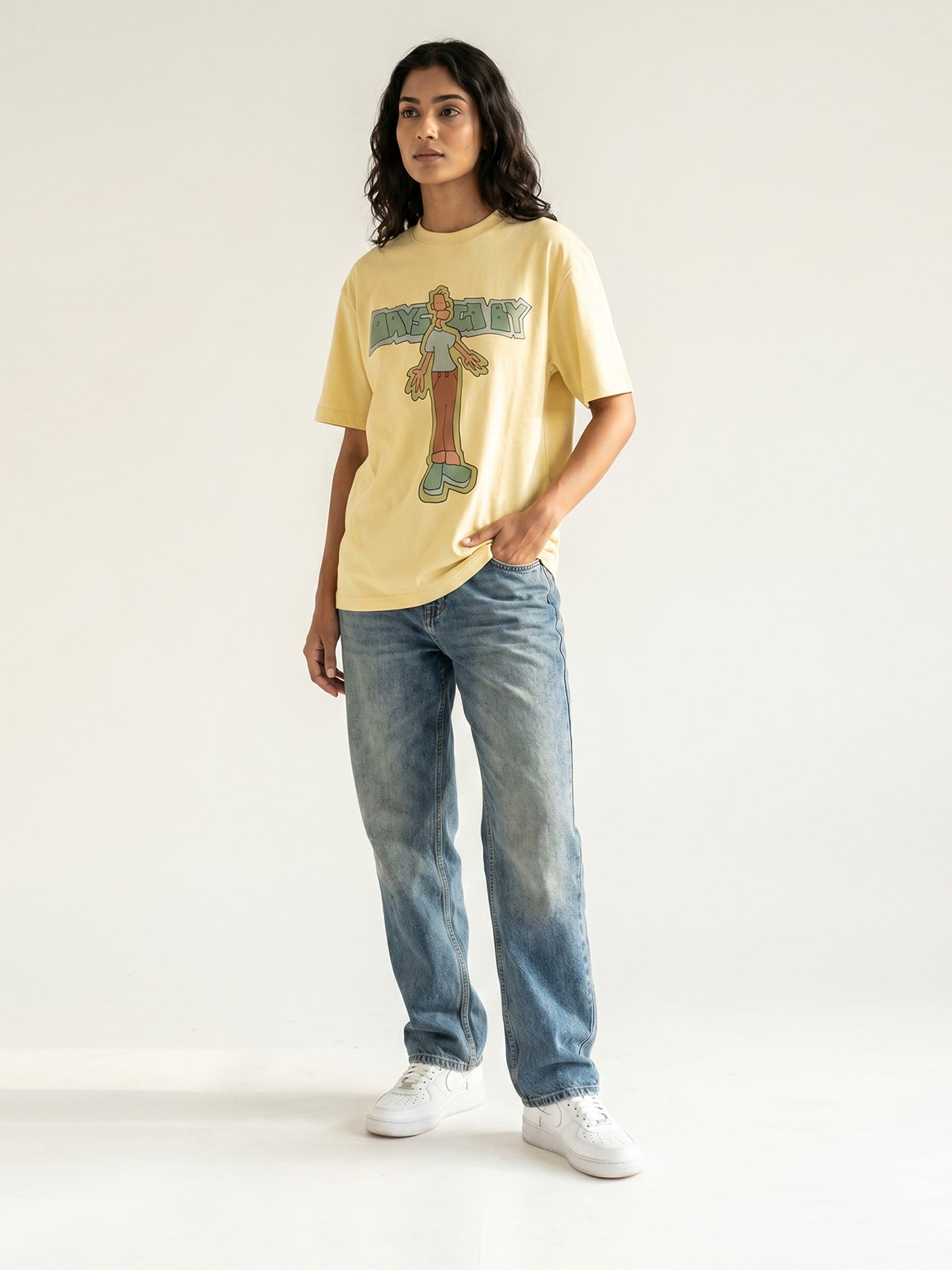 Unisex Butter Cotton Graphic T-Shirt – “Days Go By” | Regular Fit