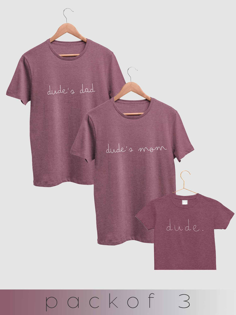 mini & Me Dude's Family - Pack of 3
