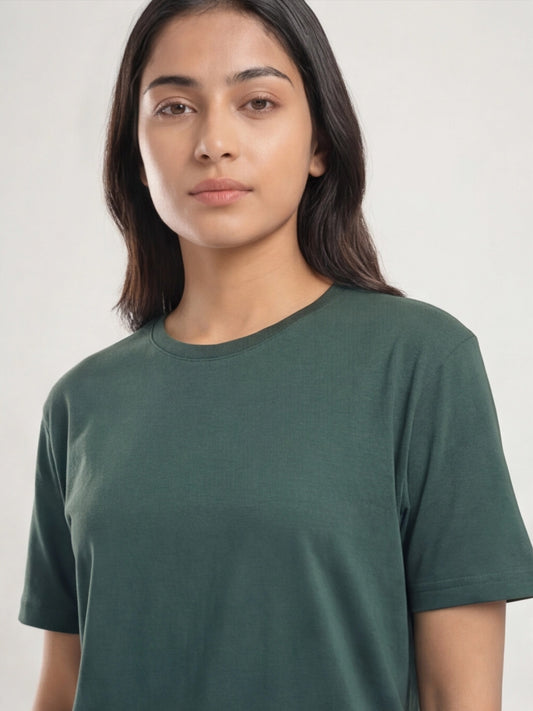 Dark Green Organic Cotton Essential T-shirt