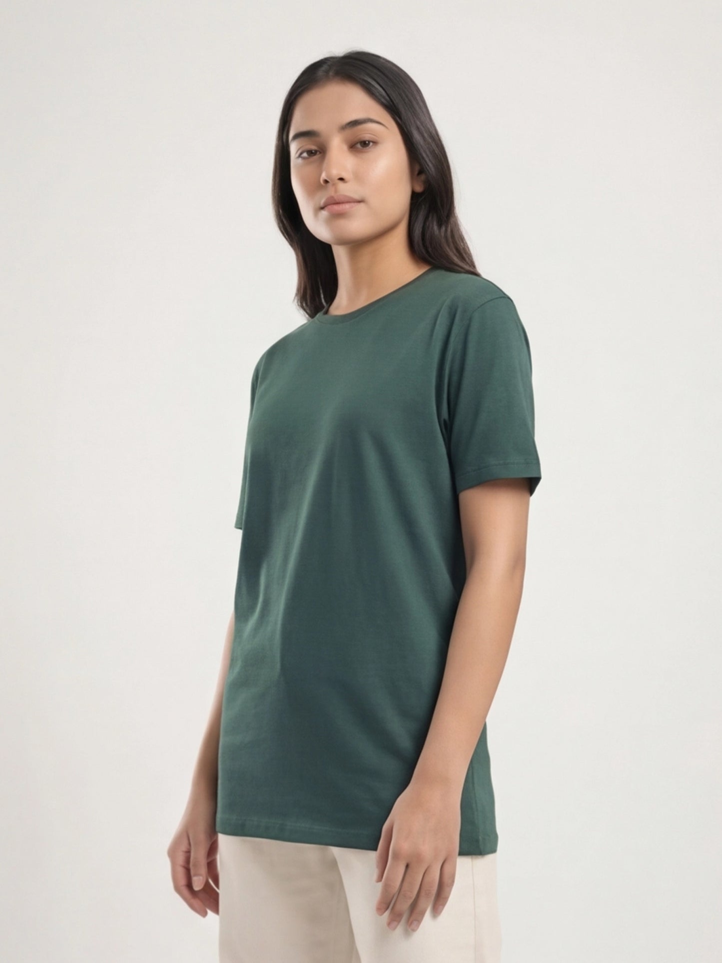 Dark Green Organic Cotton Essential T-shirt
