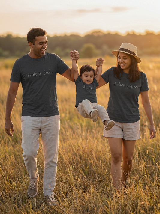 mini & Me Matching T-Shirts – “Dude’s Family” (Family Pack) 1113