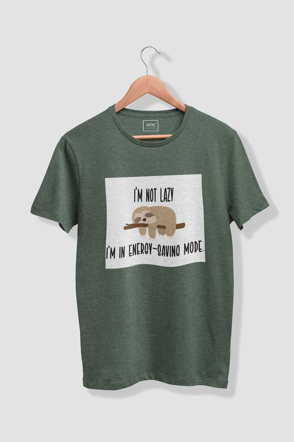 Energy Saving Mode - Melange Cotton T-shirt - keos.life