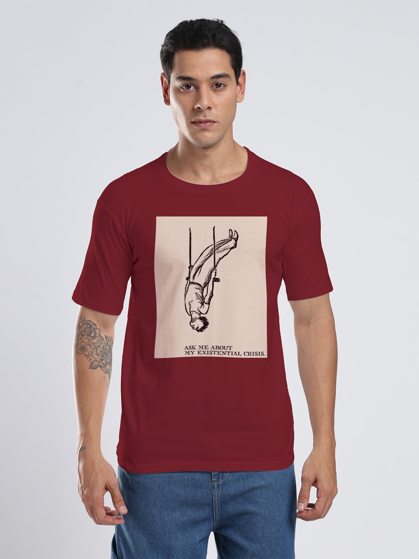 Organic Cotton Graphic T-Shirt – “Existential crisis” | Regular Fit