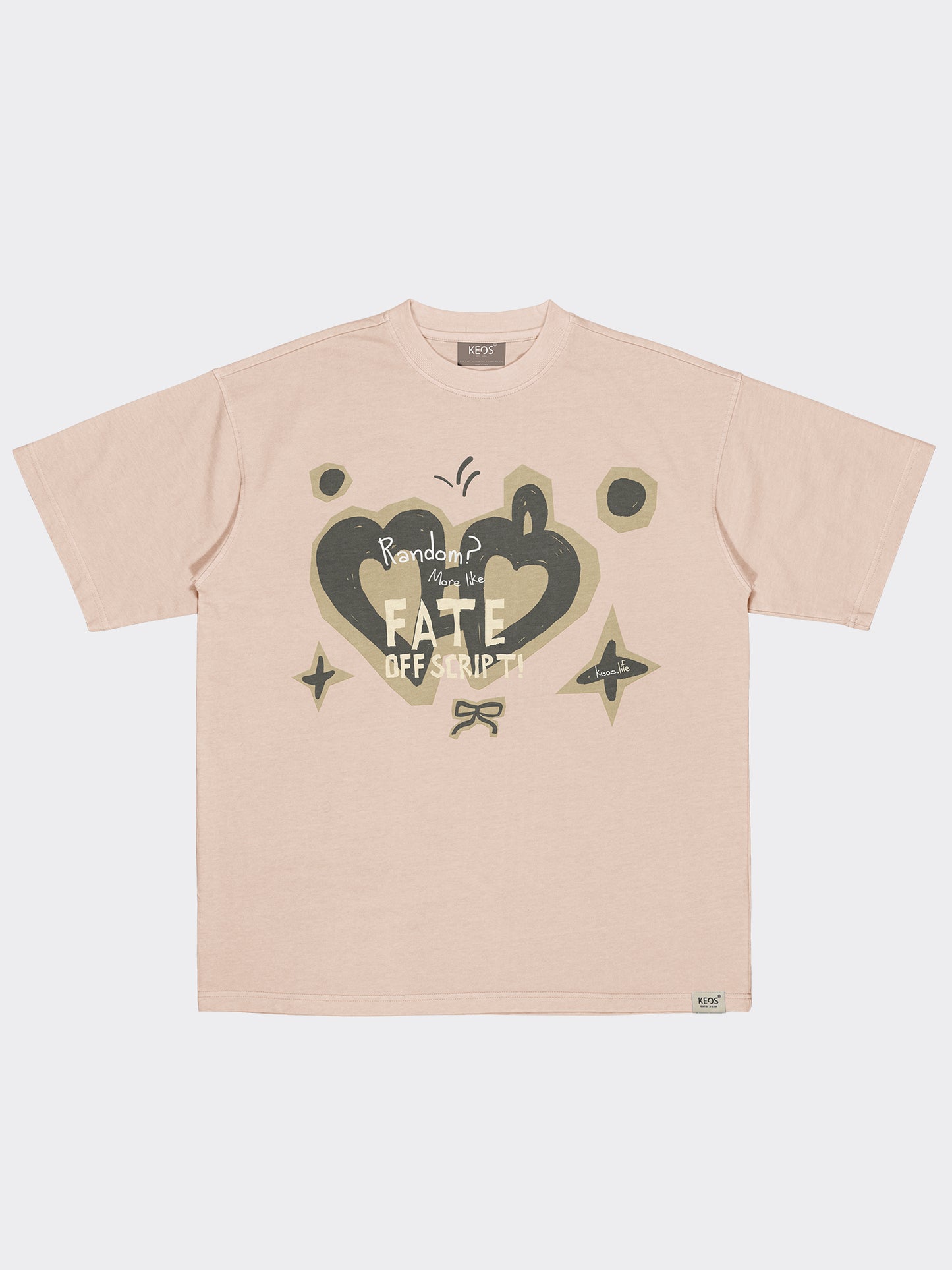 Premium Terry Graphic T-Shirt – FATE OFF SCRIPT| Oversized Fit | 240 GSM