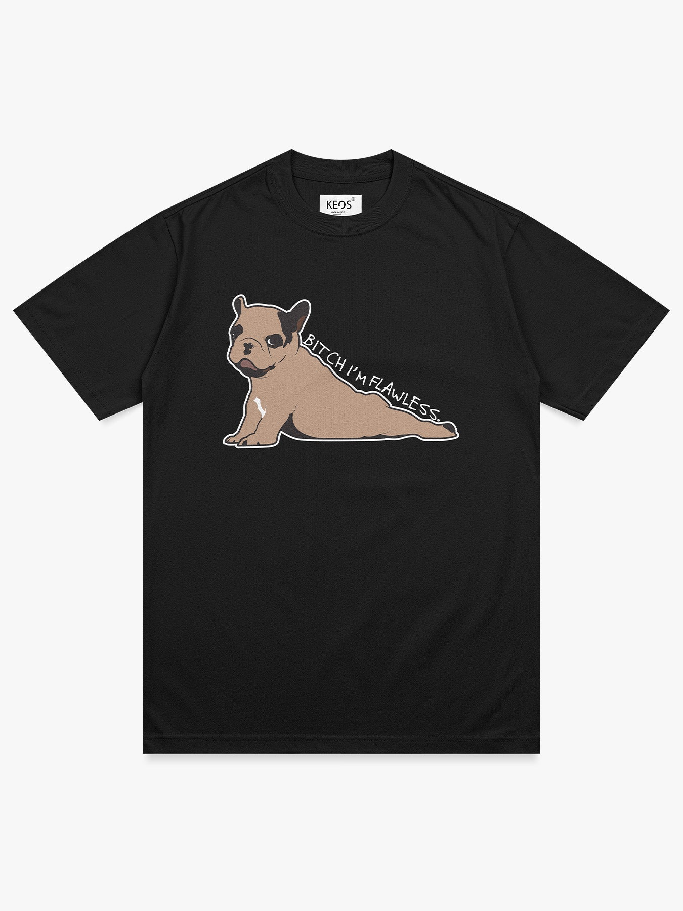 Organic Cotton Graphic T-Shirt – “Bitch I’m Flawless.” | Regular Fit