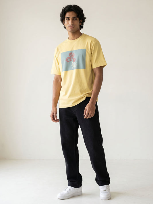 Organic Cotton Graphic T-Shirt – “Iris Tribe” | Regular Fit