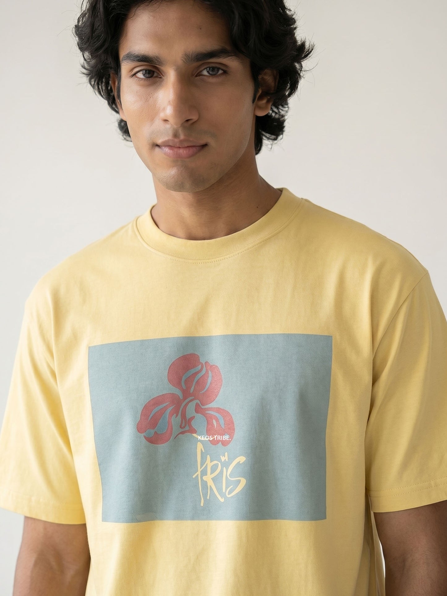 Organic Cotton Graphic T-Shirt – “Iris Tribe” | Regular Fit