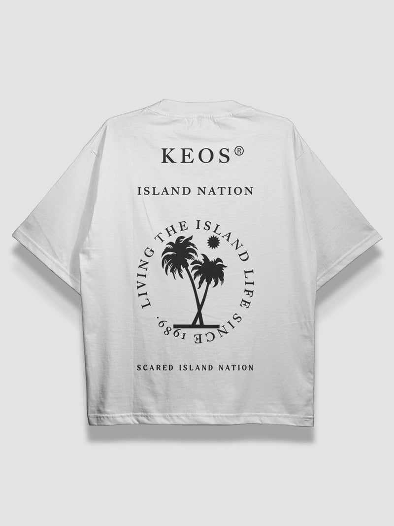 Keos Island Nation Urban Fit Oversized T-shirt