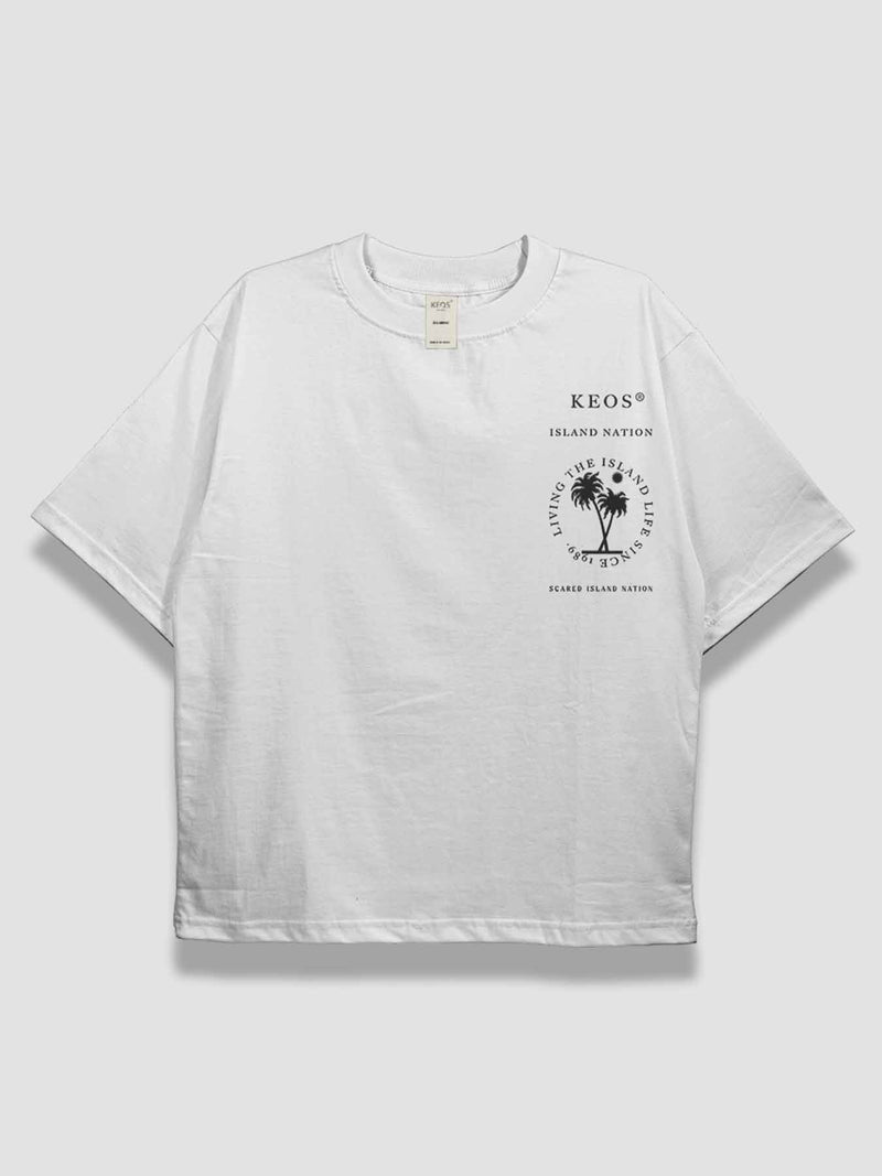 Keos Island Nation Urban Fit Oversized T-shirt